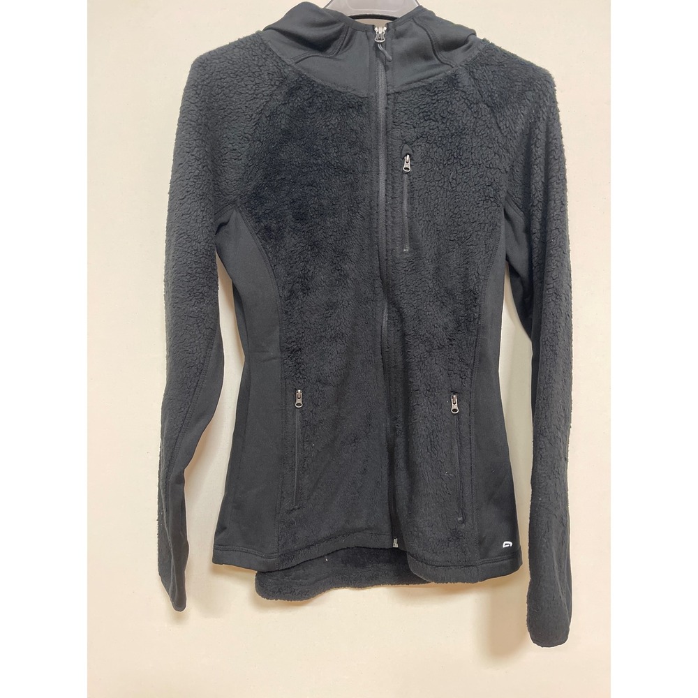 C9 by Champion VentureWarm Black Sherpa Fleece Full Zip Hoodie Jacket Small